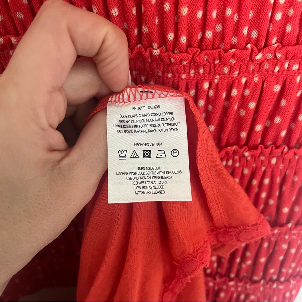 Anthropologie Postage Stamp Smocked Bodice Dress Size Small - Picture 7 of 10